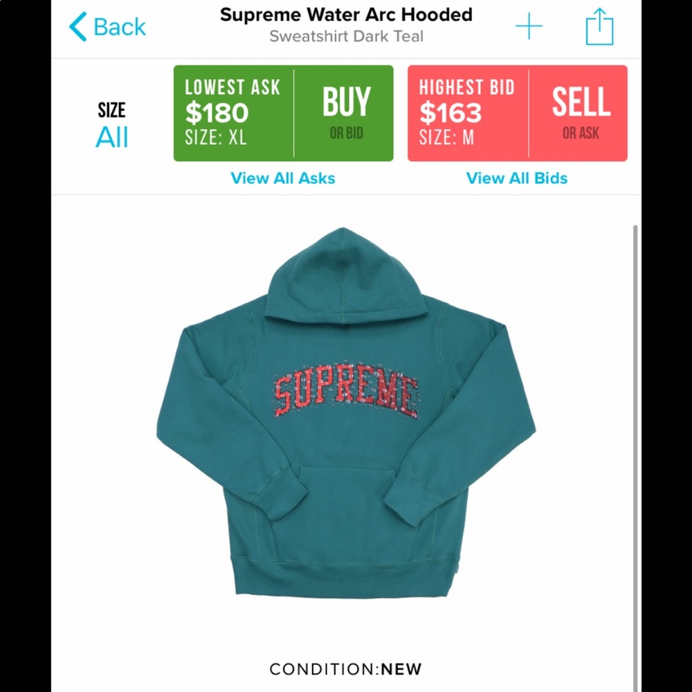Supreme Water Arc Hoodie